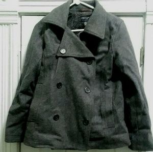 Women's American Eagle Sz Small Peacoat Dark Grey